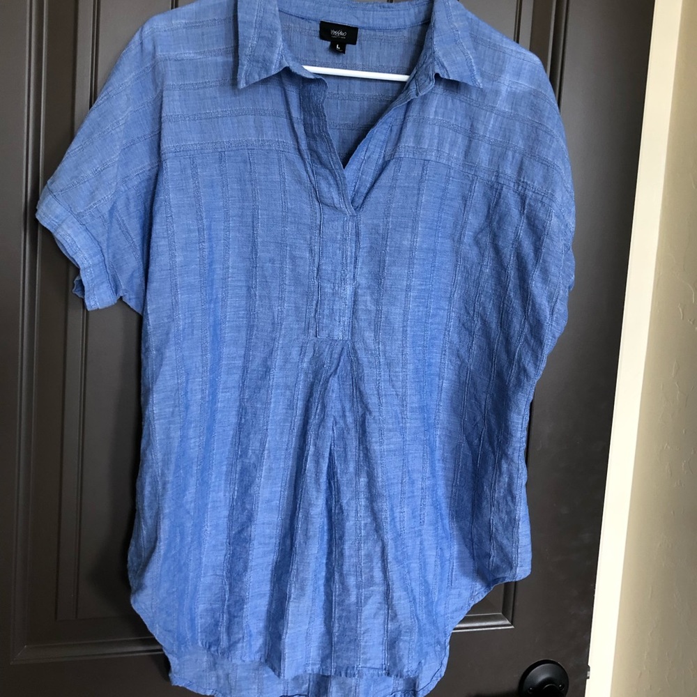 ☀️4/$25 Mossimo Lightweight Blue Top